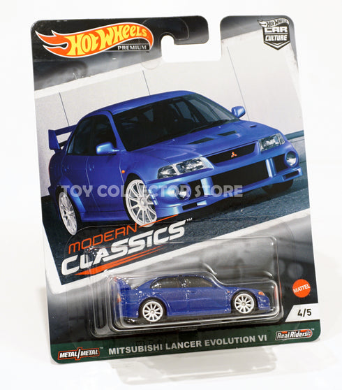 Hot Wheels Modern Classics Mitsubishi Evo VI Car Culture Blue Lancer Evolution 6